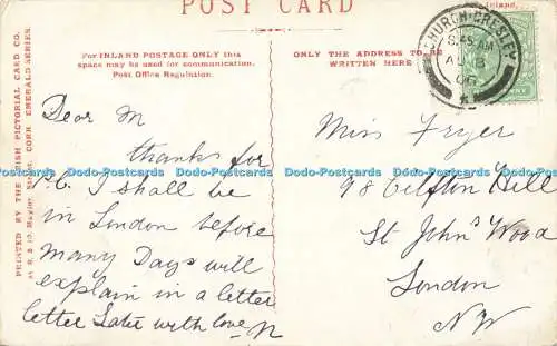 R594229 Killarney Meeting by the Waters Irish Pictorial Card 1906
