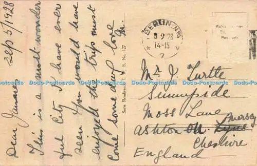 R598356 Berlin Brandenburger Tor Serie Rembrandt I W B Nr 127 1928