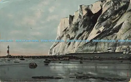 R594243 Eastbourne Beachy Head and Lighthouse 1908