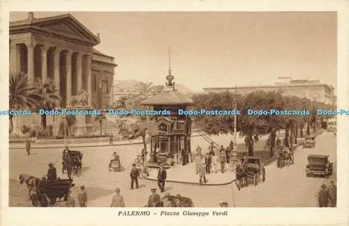 R596363 Palermo Piazza Giuseppe Verdi Serie II N 5 B G P Rizzoli E C Milano