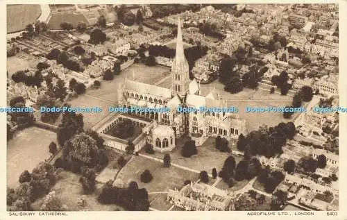 R594267 Salisbury Cathedral Photo Precision English Series Aerofilms