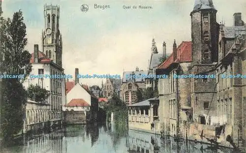 R598427 Brügge Quai du Rosaire Nels Serie 12 Nr 26