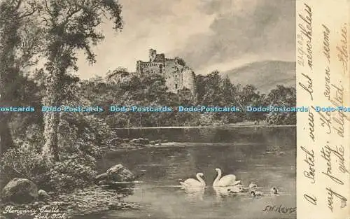 R596431 Glengarry Castle Loch Oich F W Hayes Tuck Picturesque Castles of Scotlan