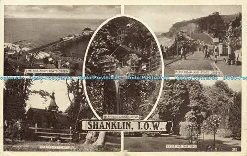 R594318 I o W Shanklin Shanklin Chine Cliff Road and Keats Green Rylstone Garden