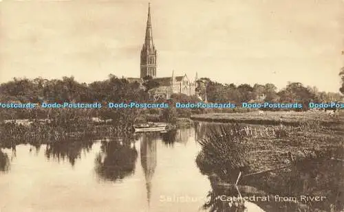 R594326 Salisbury Cathedral from River F Frith No 19730