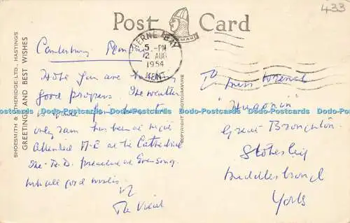 R596445 Canterbury Cathedral S W 6091 Shoesmith and Etheridge Norman 1954