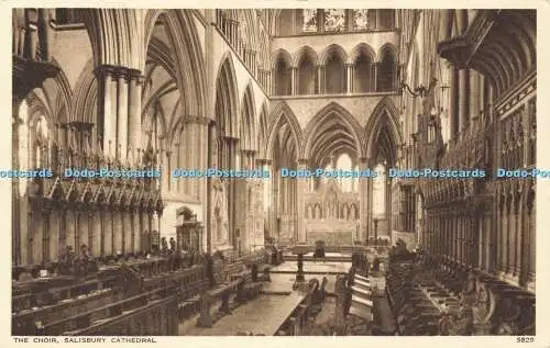 R594334 Salisbury Cathedral The Choir Photo Precision English Series