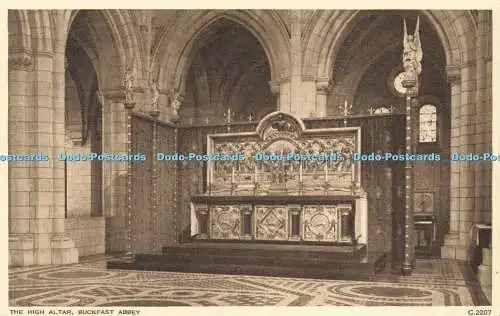 R598456 Buckfast Abbey The High Altar Photochrom