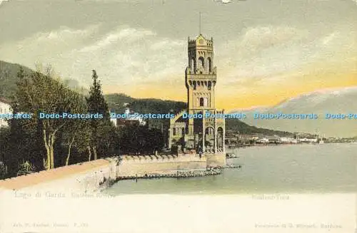 R596454 Lago di Garda Gardone Riviera Ruhland Turm Joh F Amonn G Niotzsch