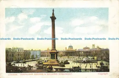 R594348 London Trafalgar Square and Nelsons Monument 1905