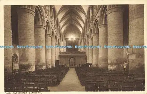 R598468 Gloucester Cathedral Nave Capt E W Nell R A P The Seal of Artistic RA Se