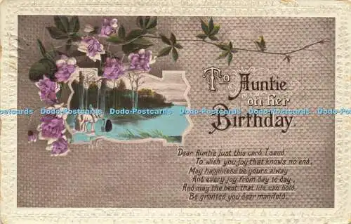 R596469 To Tante on her Birthday Dear Tante just this card I send No 341 1914