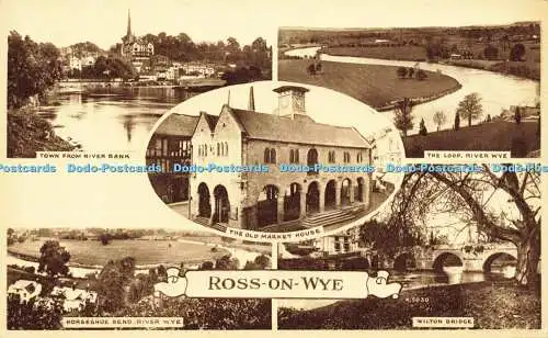 R598475 Ross on Wye The Old Market House The Loop River Wye Wilton Bridge Multi