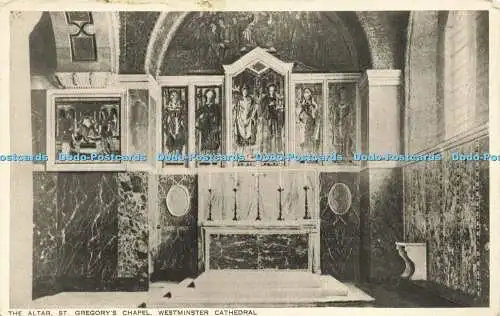 R598477 Westminster Cathedral St Gregory Chapel The Altar