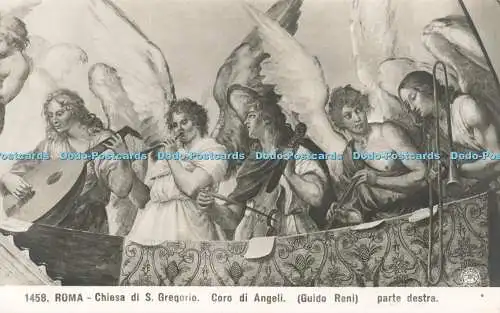 R596478 1458 Roma Chiesa di S Gregorio Coro di Angeli Guido Reni parte destra NP