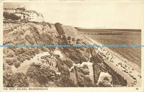 R598484 Bournemouth The West Zig Zag Dearden and Wade Sunny South Series 1952