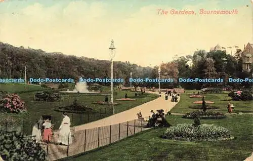 R598498 Bournemouth The Gardens Valentines Serie 1908