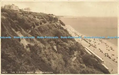 R598499 Bournemouth The Zig Zag Path W J Nigh Monochrome Photogravure 1950