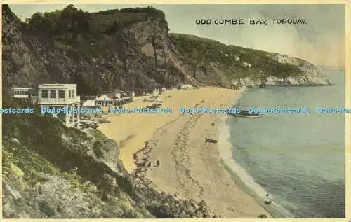 R594385 Torquay Oddicombe Bay E T W Dennis