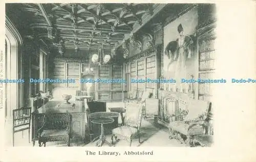 R598510 Abbotsford The Library Valentine Land Scott Serie