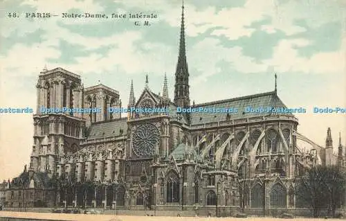 R594418 Paris Notre Dame face laterale C M