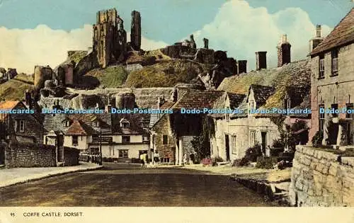 R596576 95 Corfe Castle Dorset Dearden and Wade 1957