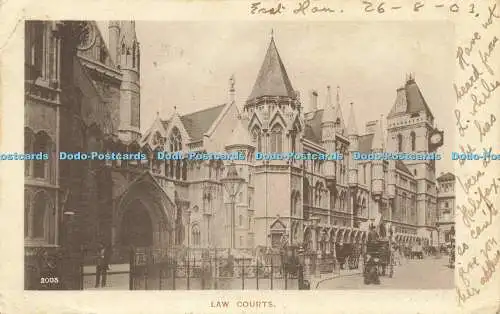 R594476 Law Courts Davidson Brothers London View Series 1903