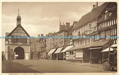 R598586 Bridgnorth High Street and Town Hall R M and S Princess Serie