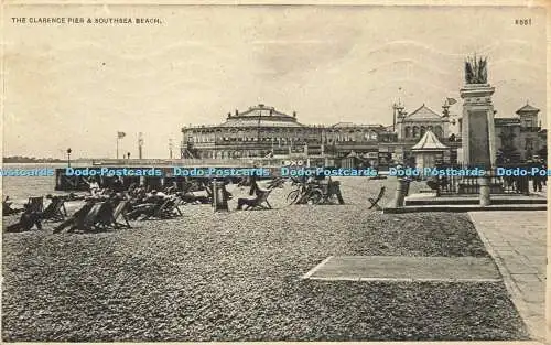 R594481 The Clarence Pier and Southsea Beach T Caine 1927