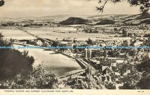 R598597 Minehead Dunster and Somerset Countryside from North Hill Jarrold Crome