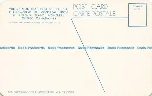 R594500 Kanada Quebec Montreal Blick von Montreal von St Helen Island Photogela