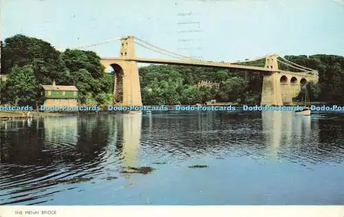 R594511 The Menai Bridge Jarrold Cotman Farbe 1963