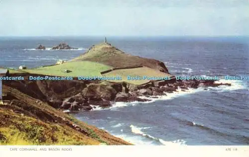 R598625 Cape Cornwall and Brison Rocks Jarrold Cotman Farbe