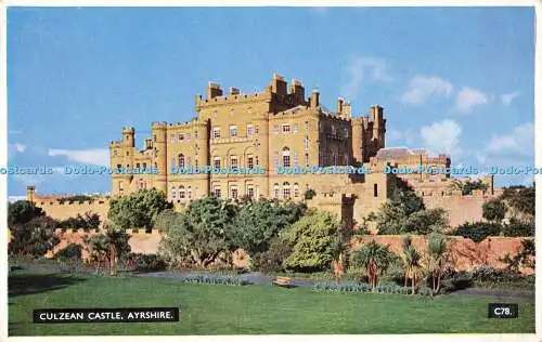 R596643 Culzean Castle Ayrshire C78 Hendersons Coloured Series A D Henderson