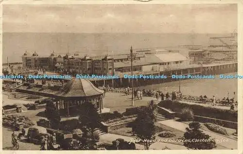 R596658 Pier Head and Gardens Clacton on Sea M and L National Series 1947