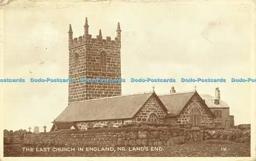 R598676 The Last Church in England nr Land End Mr H T James 1952