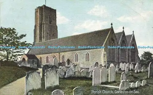 R596697 Pfarrkirche Gorleston am Meer Kunst Postkarten Christliche Romane Verlag