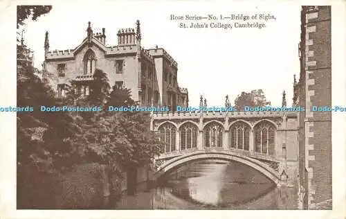 R594590 Cambridge St John College Bridge of Sighs Rose Serie Nr 1