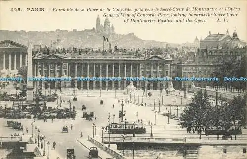 R596728 425 Paris Gesamtansicht des Concorde Place mit Blick auf Sacre Coeur von