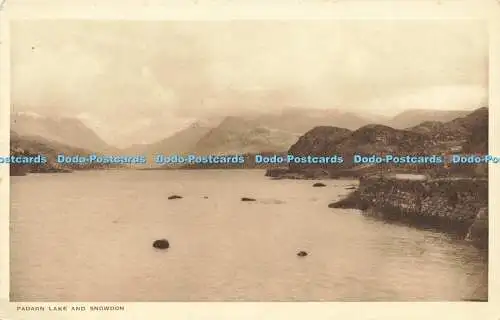 R596751 Padarn Lake and Snowdon G M Owen Seal of Artistic Excellence Series Rade