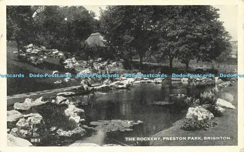 R598766 Brighton Preston Park The Rockery A W W 1957