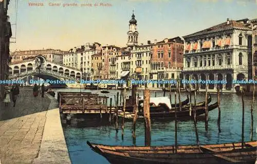 R596772 Venezia Canal grande ponte di Rialto C T K 5312 Carl Kunzli Tobler