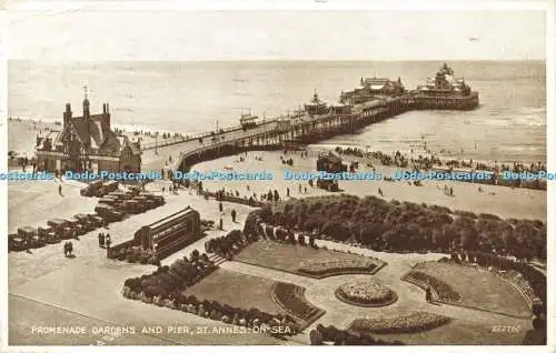 R598806 St Annes on Sea Promenade Gardens and Pier E C and S 1937