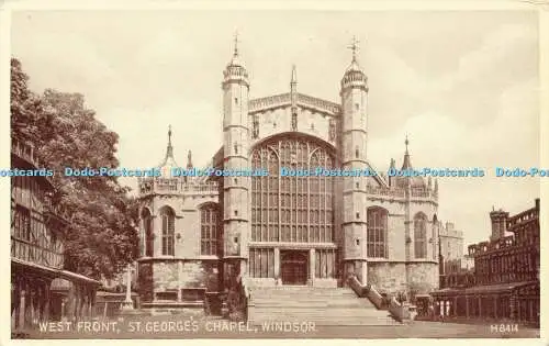 R598832 Windsor St George Chapel West Front Valentine Phototype