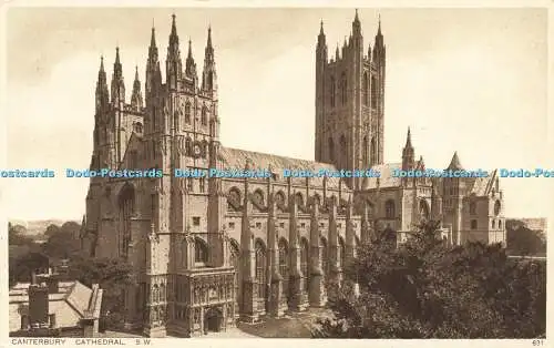 R598911 Canterbury Cathedral S W Photochrom