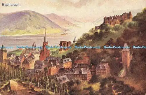 R598966 Bacharach mit Ruine Stahleck Karl Rud Bremer Nr 5342