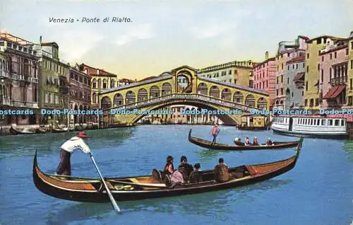 R598970 Venezia Ponte di Rialto Cecami Stab Grafico Cesare Capello 1935