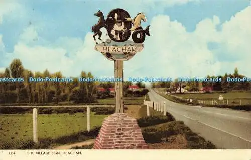 R598998 Heacham The Village Sign H Coates 1969