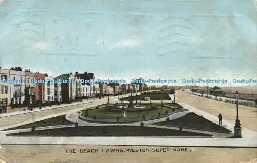 R599032 Weston Super Mare The Beach Lawns P Series 1918