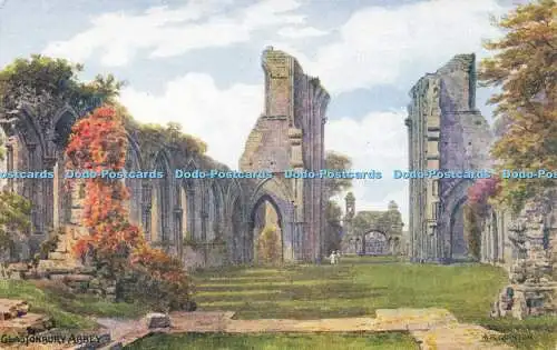 R599110 Glastonbury Abbey J Salmon Water Colour A R Quinton